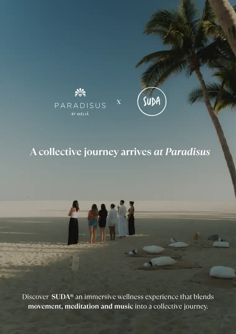 Paradisus and SUDA communication announcing a collective journey at Paradisus